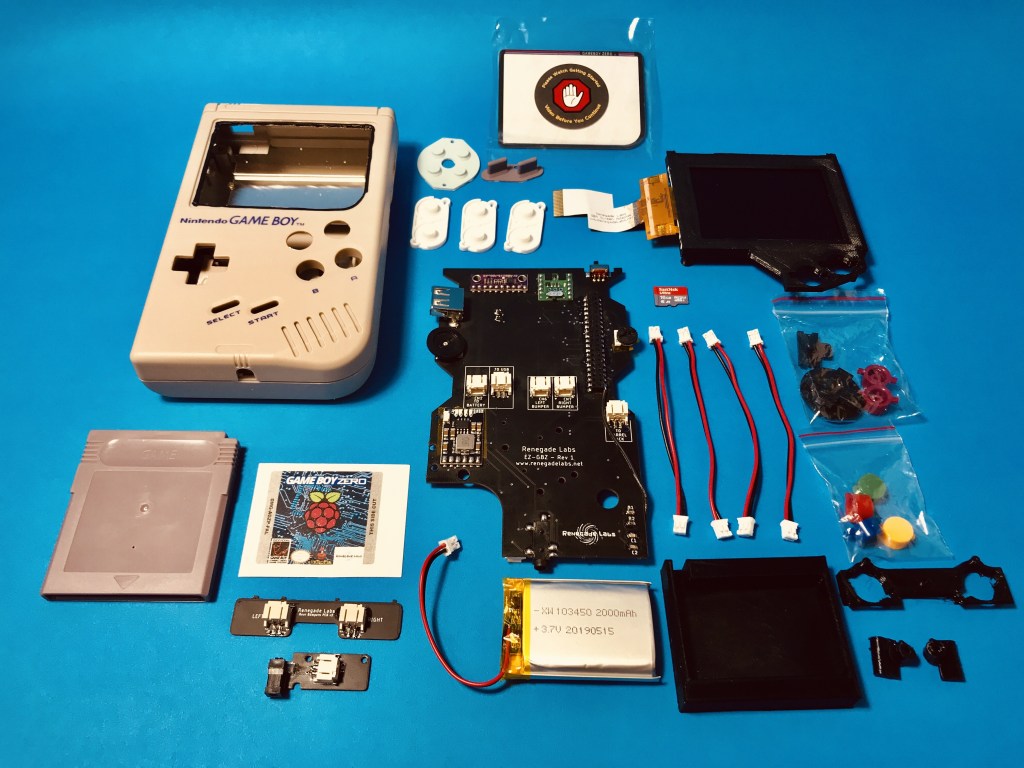 ラズベリーパイ内蔵ゲームボーイ改造キット「GameBoy Zero EZ-GBZ DIY Kit」発売開始